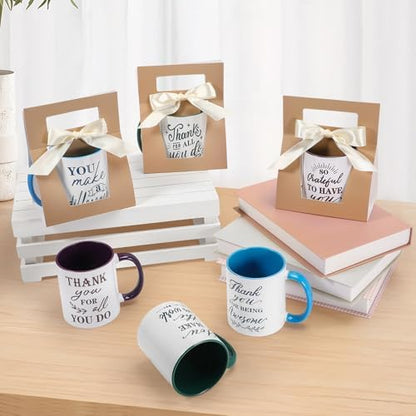 LemonRoad 6 Set Employee Appreciation Gifts 12 oz Thank You Mug and