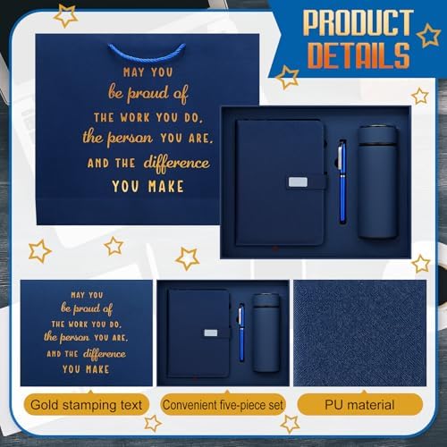 Honoson Blue Employees Appreciation Gift Set for Men Women