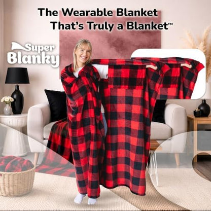 Super Blanky Wearable Blankets for Women & Men, Dorm Room Essentials