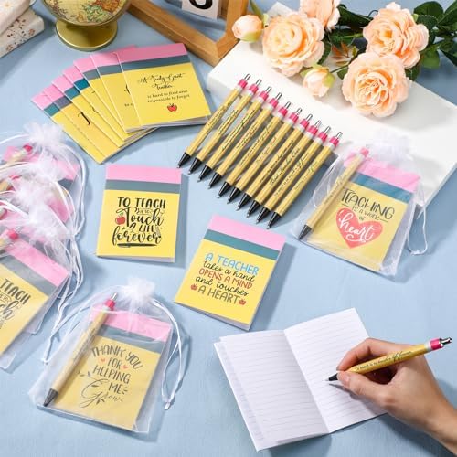 ReliThick 10 Sets Teacher Appreciation Gift, inspirational Notebooks