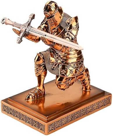 King's Guard Knight Pen Holder with a Letter Opener Desk Organizers