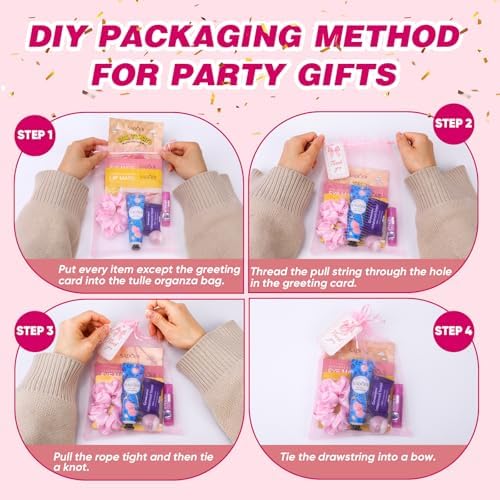 100 PCS Bulk Gifts for Women, Spa Party Favors for Girls with Face