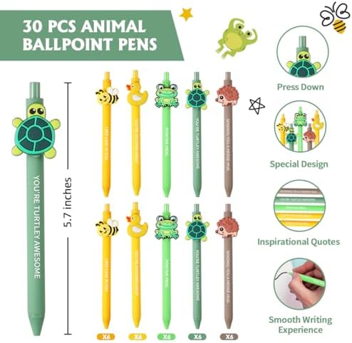 BHHQHH 30 Sets Employee Appreciation Gifts Bulk Funny Animal Thank You