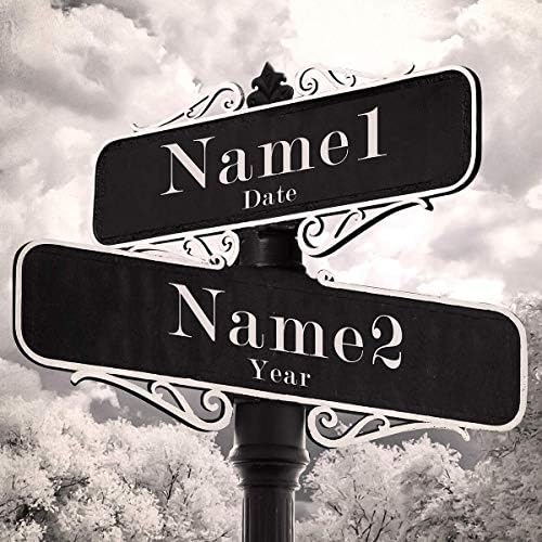 BOTTEGAARTS Lovers Crossroads Street Sign Art Unique Personalized