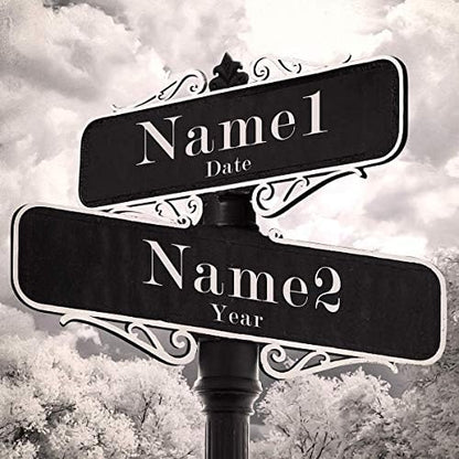BOTTEGAARTS Lovers Crossroads Street Sign Art Unique Personalized