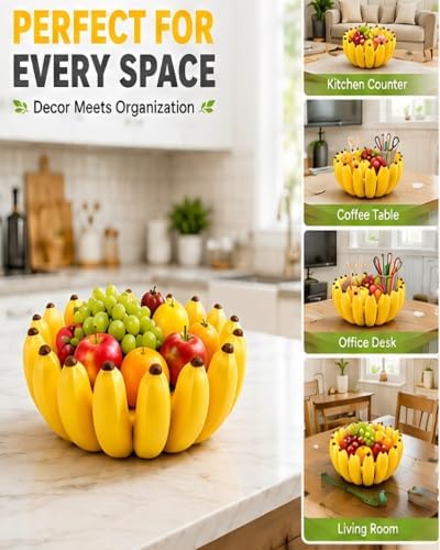 Creative Banana Shape Fruit Bowl, 3D Printed Ceramic Funny Decorative