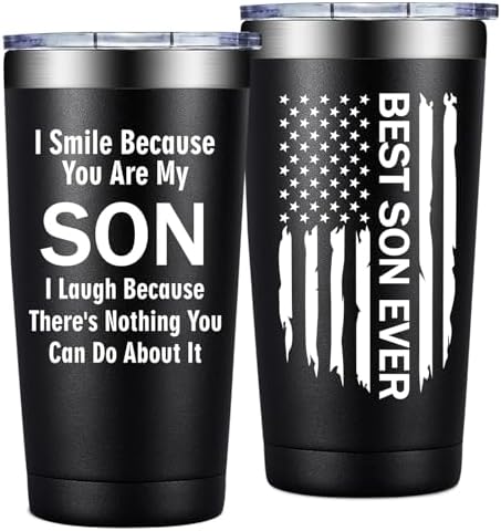 Grifarny Gifts for Son - Son Gifts from Mom, Dad - Son Tumbler Cup