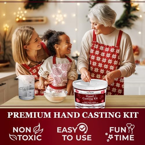 TECEUM Hand Casting Kit – Unique Gift for Couples, Family, Babies &