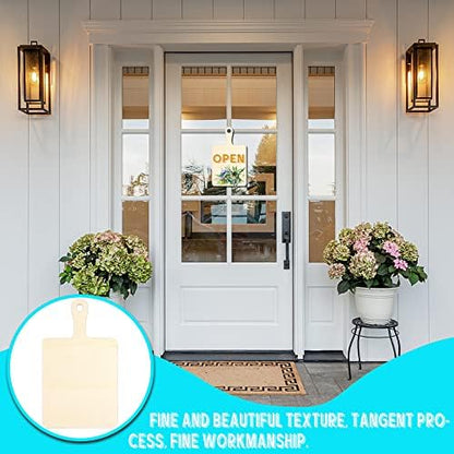 Vmiapxo 16 Pcs Unfinished Wooden Cutting Boards with Handle, 9.4" x