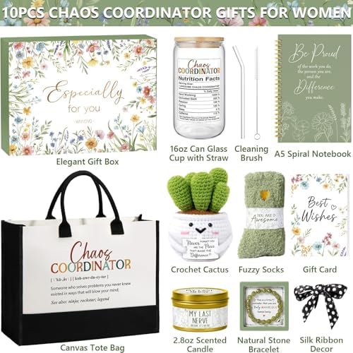 Thank You Gifts for Women, Chaos Coordinator Bosses Day Gifts for