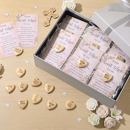 25 Sets Christian Gifts Bulk, Religious Wooden Pocket Hug