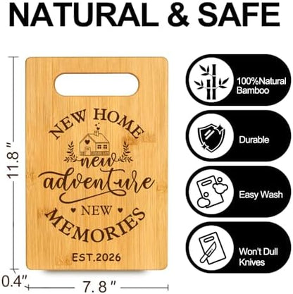 2026 Housewarming Gifts Set for Women Family with Bamboo Cutting Board