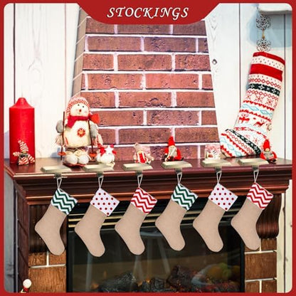 Sunshane 5 Pieces Christmas Stocking Holders Mantel Stocking Hanger