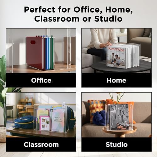 File Organizer for Desk - This Acrylic Storage Box is great for Office