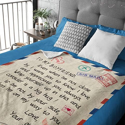Gifts for Boyfriend - Boyfriend Gift from Girlfriend Blanket 60"x50"