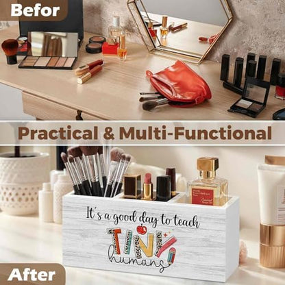 Teacher Pencil Pen Holder for Desk Organizer, Teacher Appreciation
