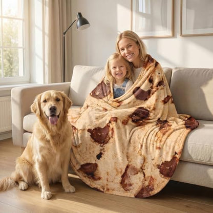 Excervent Realistic Chocolate Cookie Blanket, 300 GSM Funny Realistic