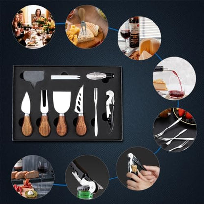 14 Piece Cheese Knife Set, Charcuterie Boards Accessories