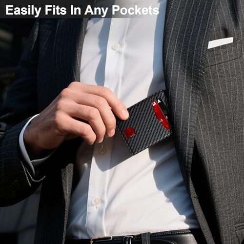 ZALVEX Wallet for Men Slim RFID Blocking Leather Credit Card Holder