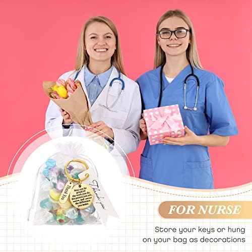 Yinkin 36 Pcs Employee Appreciation Thank You Keychains Gifts Bulk