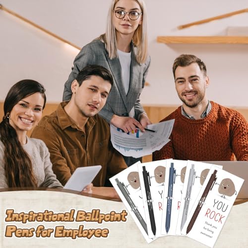 Sayglossy 12 Sets You Rock Pens Gifts Bulk Employee Appreciation Gifts