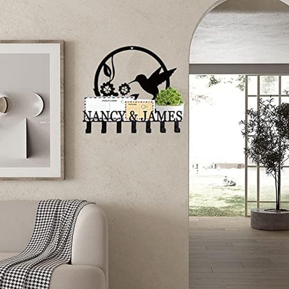 Mail and Key Holder for Wall, Hummingbird Holder Organizer with Hook