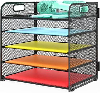 Letter Tray Paper Organizer 5-Tier Desk Organizer File Organizer Paper