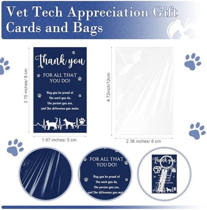 XunYee 12 Sets Vet Tech Week Gifts Bulk Veterinary Thank You Keychains