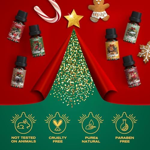 SALUBRITO Christmas Fragrance Oils Set, Winter Essential Oils for