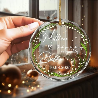 BSQUIELE Personalized Wedding Favor Ornaments for Guests - Promotional