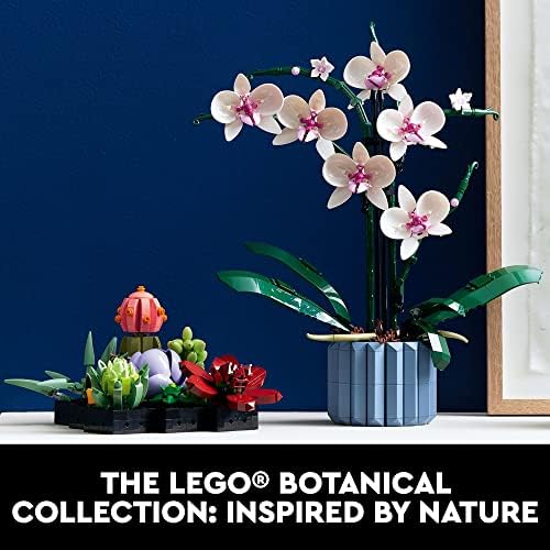 LEGO Botanicals Orchid - Artificial, Fake Indoor Flowers Building Set