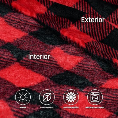 Catalonia Wearable Blanket with Sleeves & Foot Pocket for Adults
