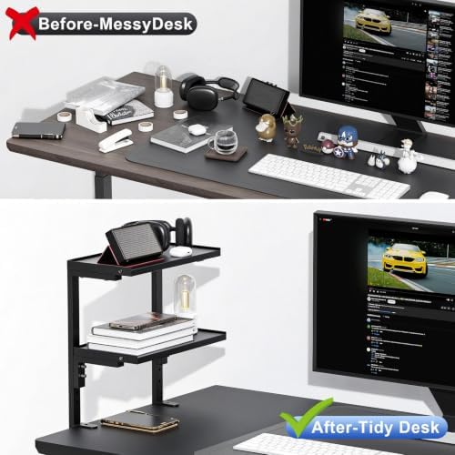Spacrea 2 Tier Clamp on Desk Shelf