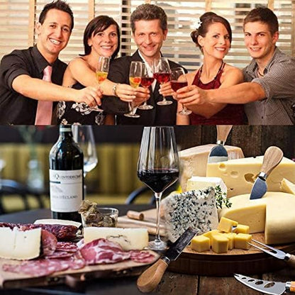 Cheese Knives Set, 6-Piece Stainless Steel Cheese Knife Collection