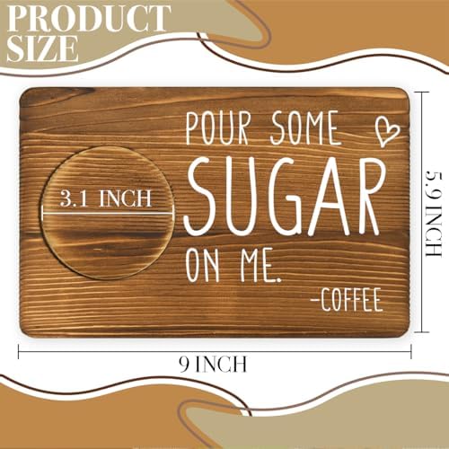 Funny Pour Some Sugar on Me Sign Coffee Lover Decor Barista Baker