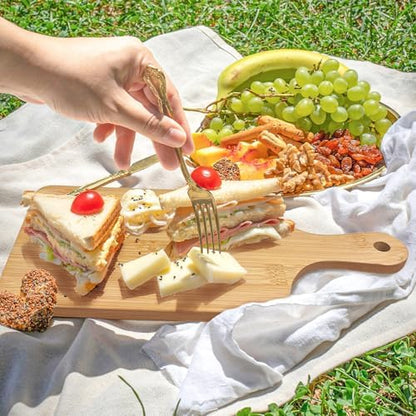 30 Pcs Cutting Boards with Handle 11" x 5" Wood Chopping Board Bulk