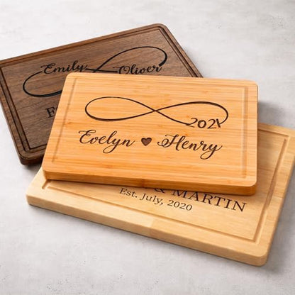 Personalized Cutting Board for Couples 2026, Wedding, Engagement Gifts