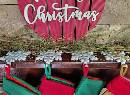 Lulu Decor, Cast Iron Christmas Snowflake Stocking Holder