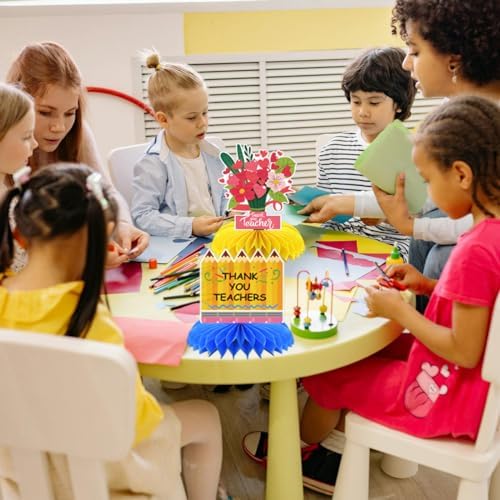 Teacher Appreciation Week Table Decorations Honeycomb Centerpieces
