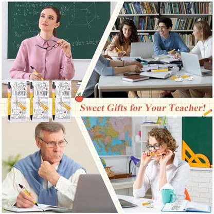 Daifunli 10 Pack Teacher Appreciation Gifts Bulk, Thank You Pens with