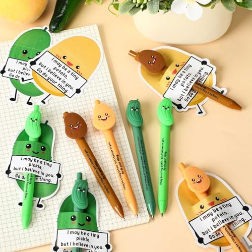 MotiMind 40 Sets Pickle and Potato Pen for Coworkers Bulk Employee