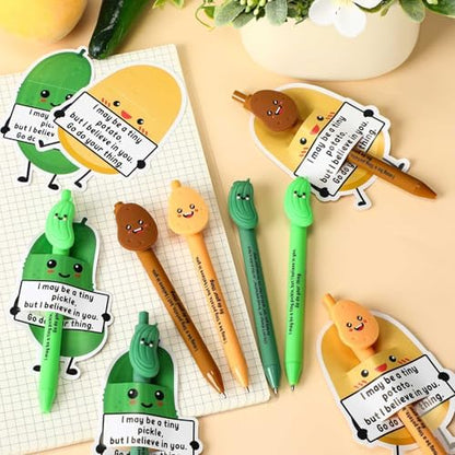 MotiMind 40 Sets Pickle and Potato Pen for Coworkers Bulk Employee