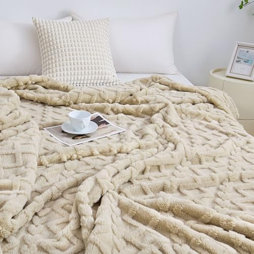 Aganear Fleece Throw Blanket for Couch, Fall Boho Blankets,50"x60"