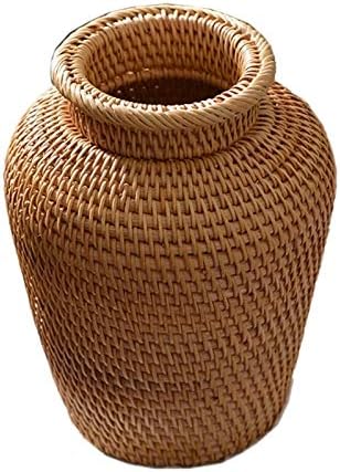 Autumn Rattan Woven Vase Art Vase Fashion Tabletop Decoration Plants