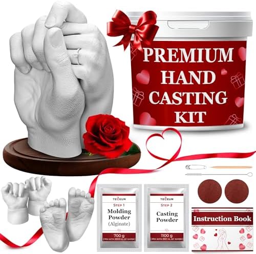 TECEUM Hand Casting Kit – Unique Gift for Couples, Family, Babies &