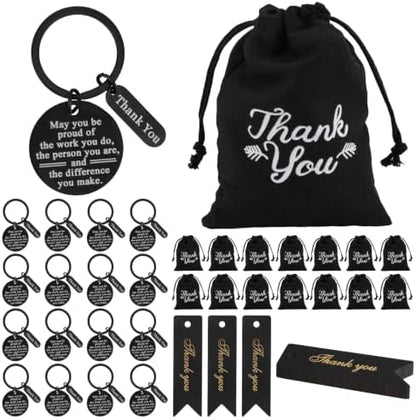 NICEMOVIC 45 Pcs Employee Thank You Gifts Bulk, Thank You Keychain