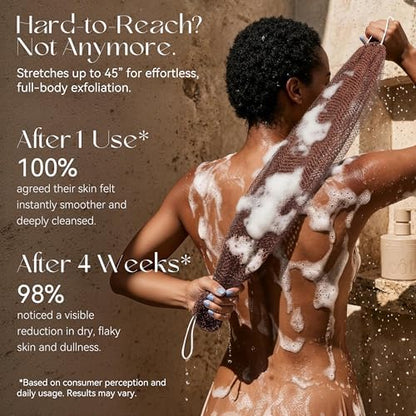 CORATED African Net Sponge Authentic, Shower Loofah Exfoliating Bath