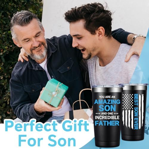 Fufandi Gifts for Son - You Are an Amazing Son Tumbler Cup 20oz