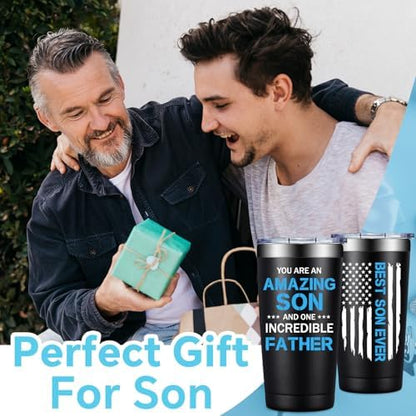 Fufandi Gifts for Son - You Are an Amazing Son Tumbler Cup 20oz