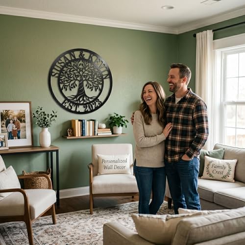 Personalized Tree of Life Metal Sign, Custom Tree of Life Wall Art